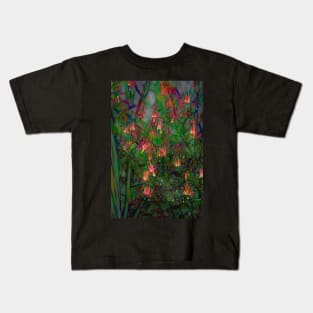 Jeweled Columbine Kids T-Shirt